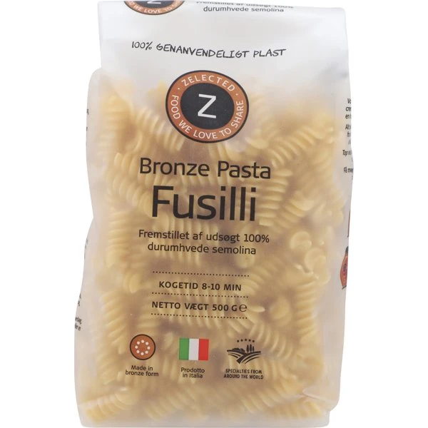 Pasta Fusili 500g Zelected 17648 by Zelected color Svart