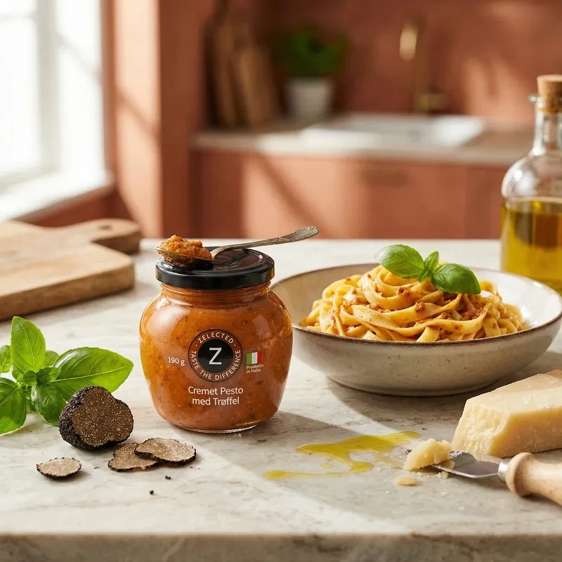 Zelected Krämig Pesto med Tryffel 190g 11229 by Zelected color Svart