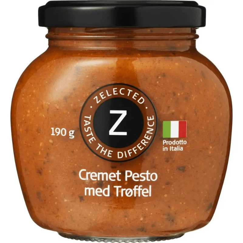 Zelected Krämig Pesto med Tryffel 190g 11229 by Zelected color Svart