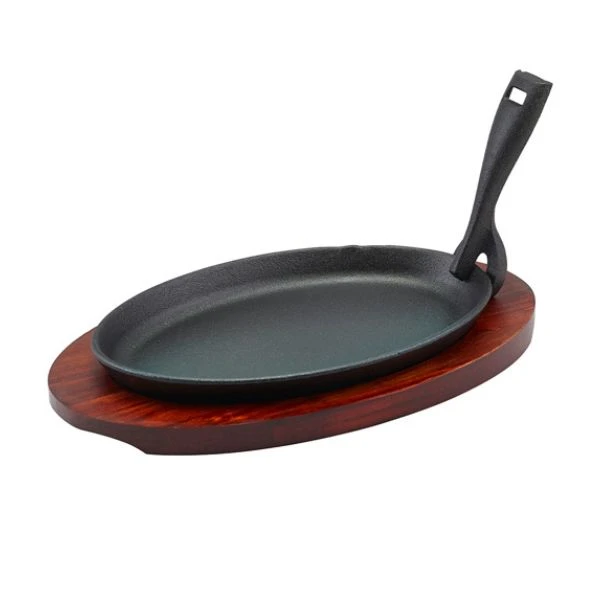Mini Gjutjärnsfat med underlägg 25 x 16cm 737-25 by Genware color Svart