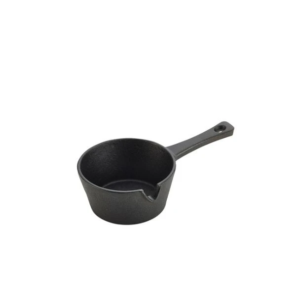 Mini gjutjärnspanna 9.7 x 4.5 cm 16.5 cl C105 by Genware color Svart