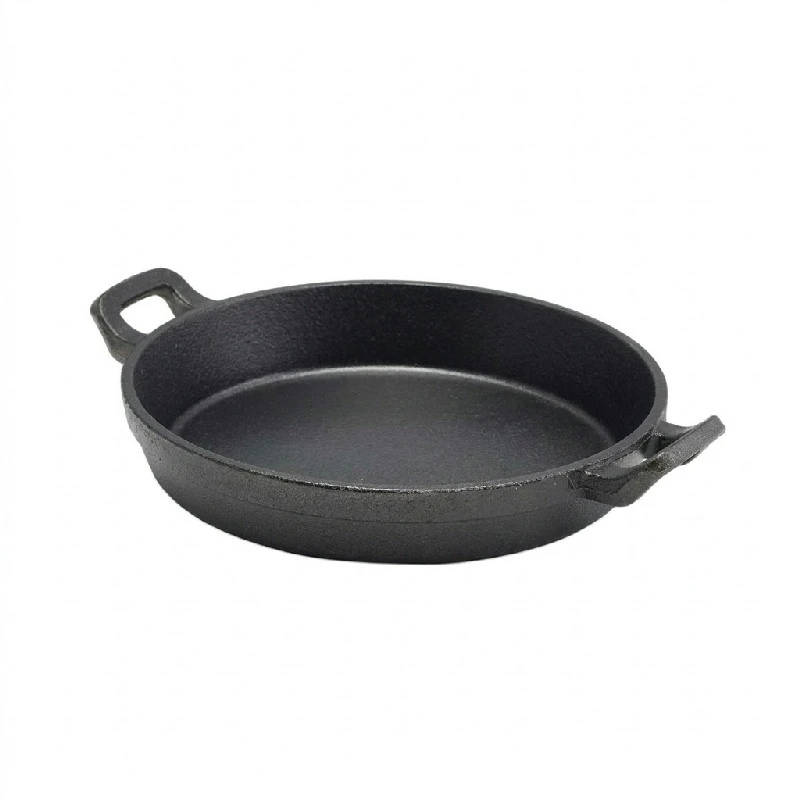 Mini Gjutjärnsfat 18 x 3,4 cm - 65 cl C183 by Genware color Svart