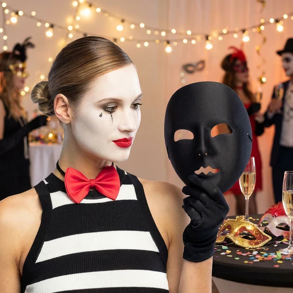 Ansiktsmask Mim svart 181GO by Godan color Svart
