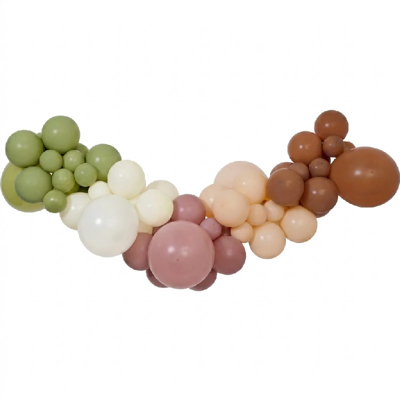 Ballonggirlang Gör-det-själv Boho 65 ballonger + tejp 31331 by Godan color Svart