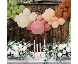 Ballonggirlang Gör-det-själv Boho 65 ballonger + tejp 31331 by Godan color Svart