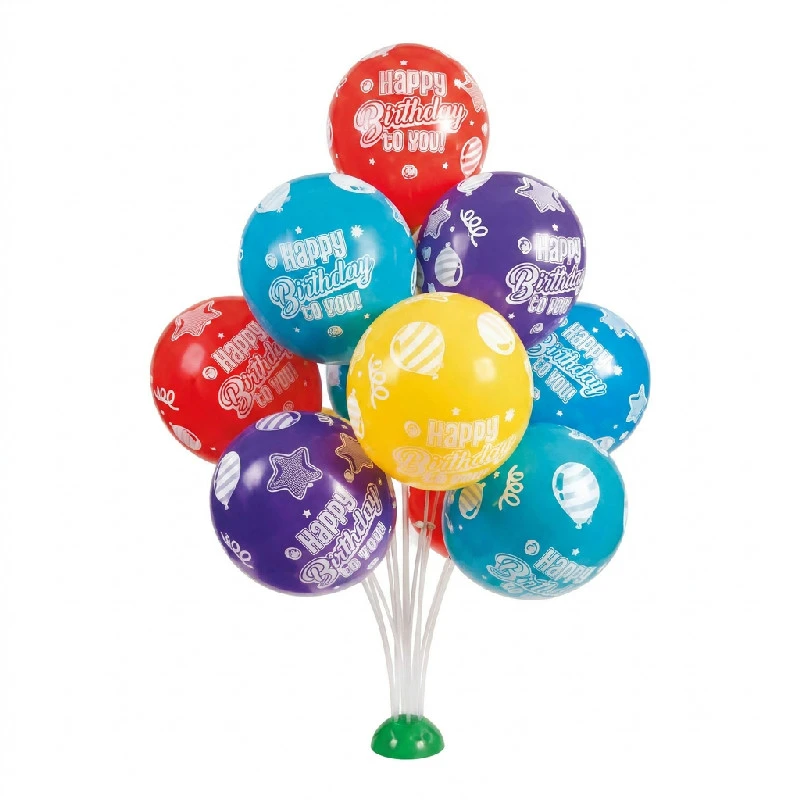 Ballongbukettstativ för 13 ballonger 75 cm 31669 by Godan color Svart