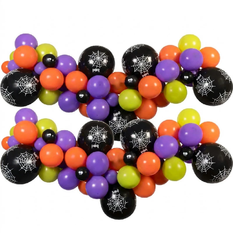Ballongirlang Halloween DIY (traditionell) 65 ballonger + tejp 31799 by Godan color Svart
