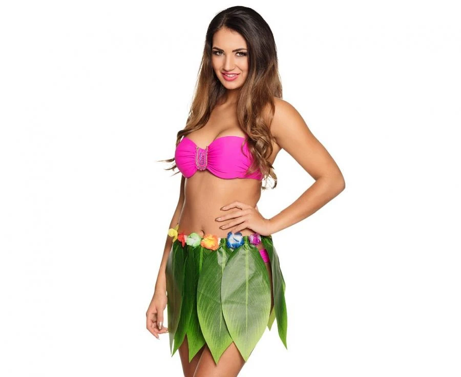 Hawaiikjol Palmblad 40 cm 52245GO by Godan color Svart