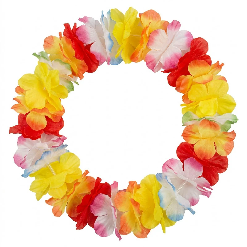 Hawaiihalsband stora blommor 1 st 52410 by Godan color Svart