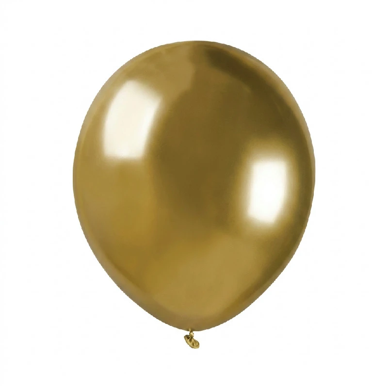 Glittrande ballonger - guld / 100 st. AB50/88 by Godan color Svart