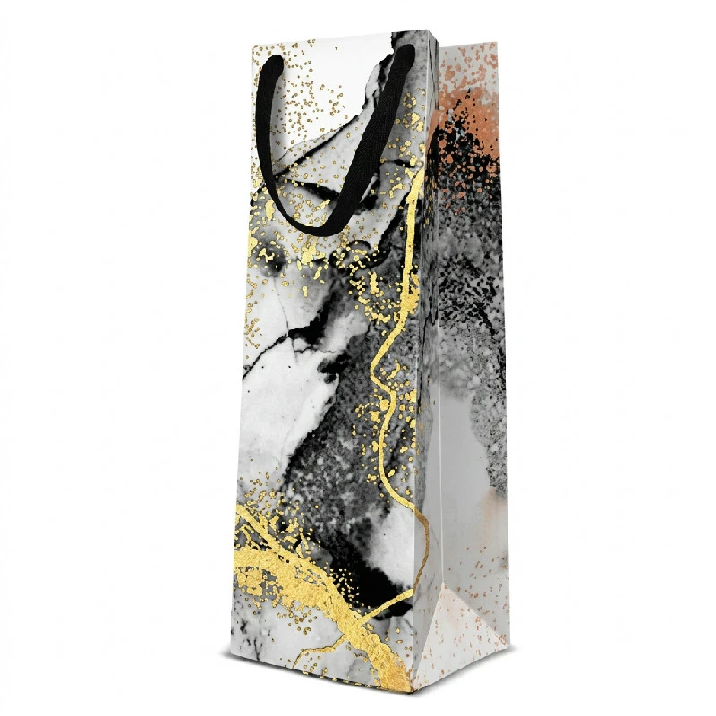 Vinpåse PAW Marmor 12x10x37 cm AGB1022904 by Godan color Svart