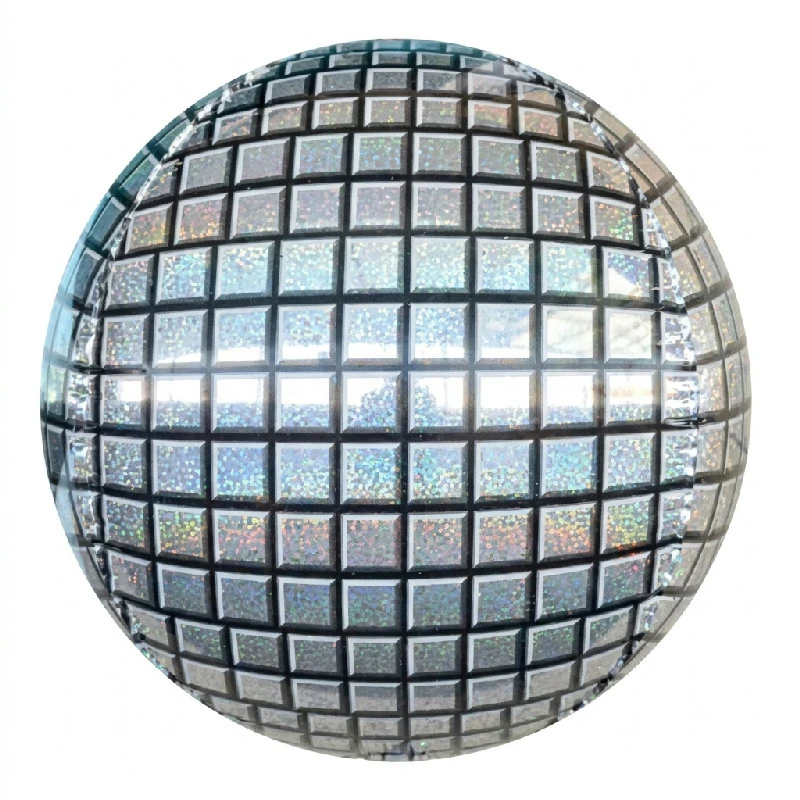 Folieballong 40 cm Rund disco BK-HDC by Godan color Svart