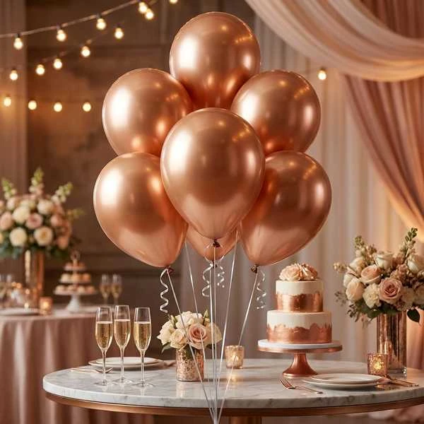Ballonger Beauty&Charm koppar platina 45 cm / 5 st. CB-8MIE by Godan color Svart