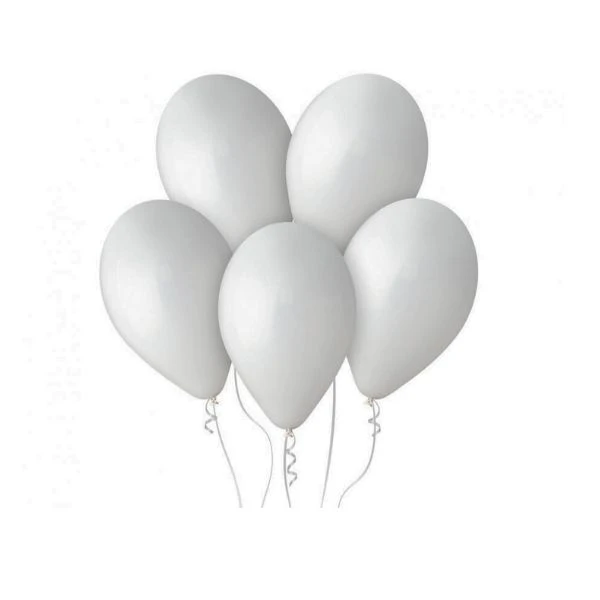 Ballong G110 pastell 12 vit 100 st. G110/01 by Godan color Svart