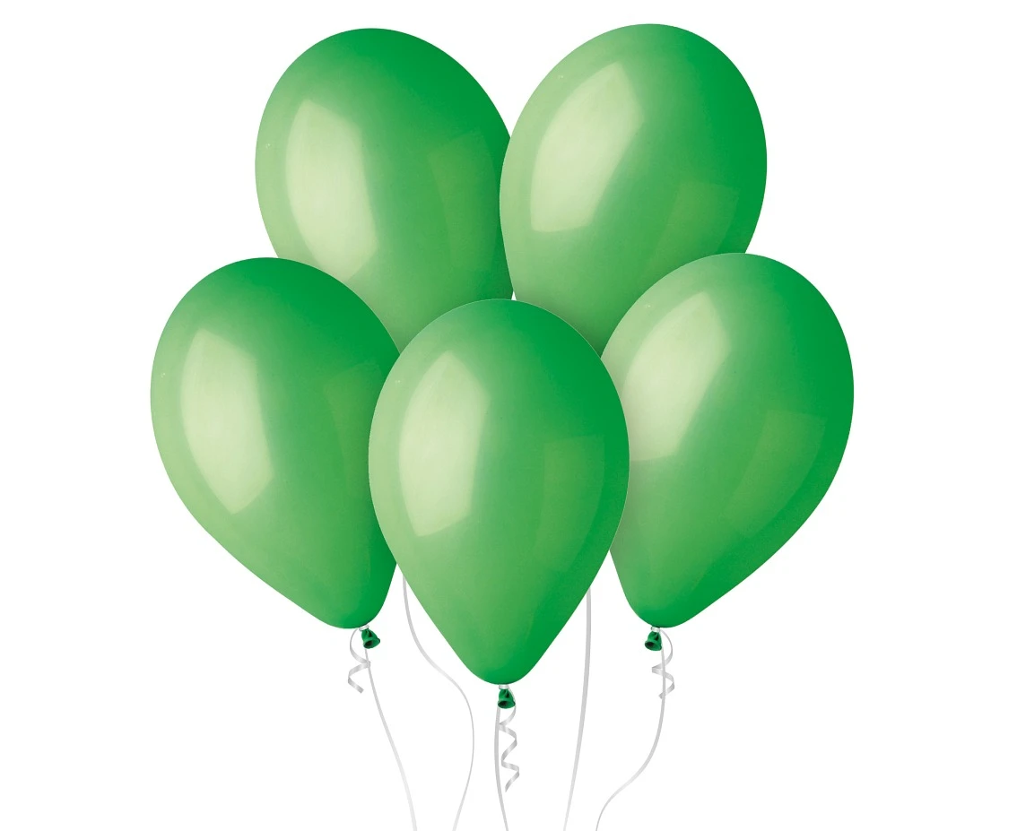 Ballong - Grön Pastell - 33 cm - 50 st G120/12 by Godan color Svart