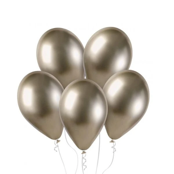 Glänsande ballonger GB120 33cm champagne 85 / 50 st. GB120/85 by Godan color Svart
