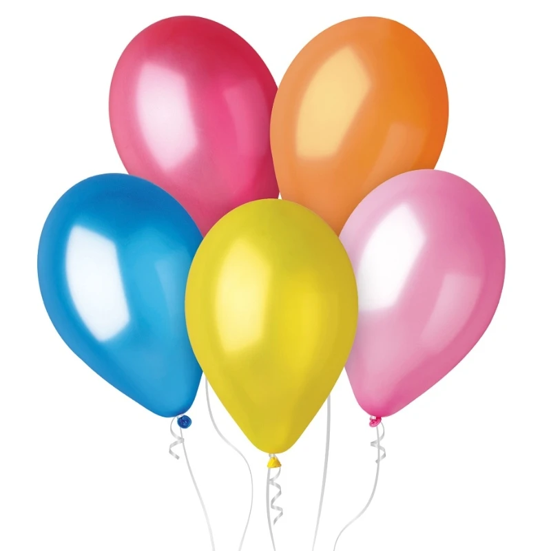 Ballong GM110 metall 12" flerfärgad 100 st. GM110/82 by Godan color Svart