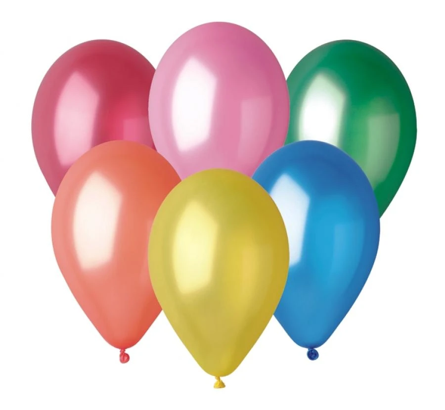 Ballong GM90 metall 25cm flerfärgad 100 st. GM90/82 by Godan color Svart