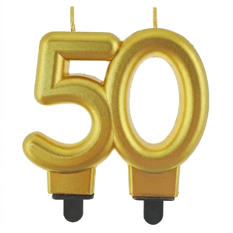 B&C sifferljus 50 metalliskt guld 80 cm PF-SCZ50 by Godan color Svart