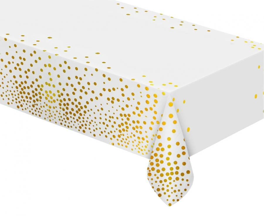 Folieduk B&C med guldprickar vit 137x183 cm SH-OFGB by Godan color Svart