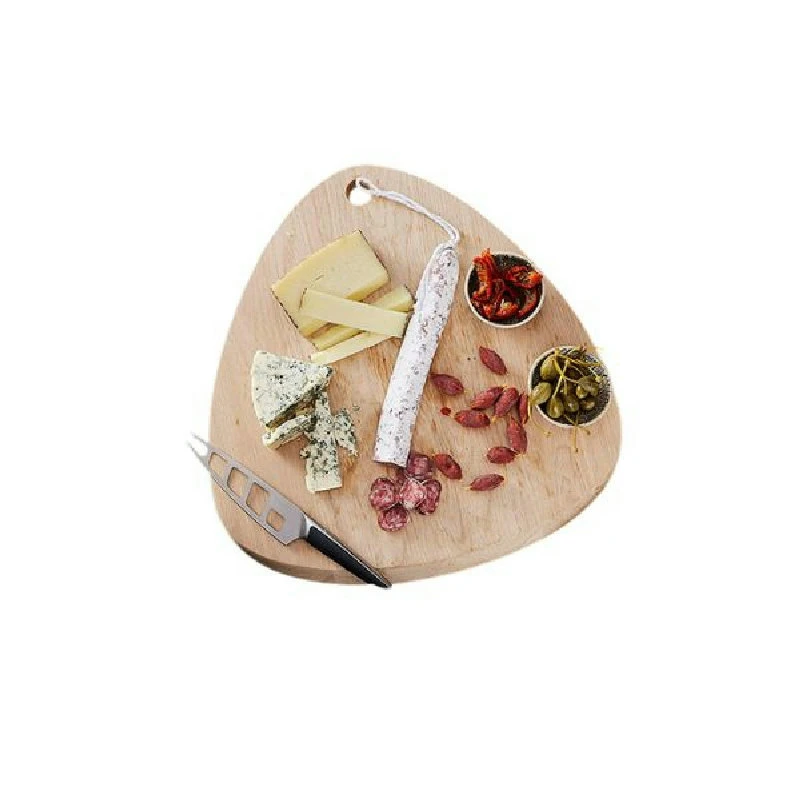 Triarc pizza- & tapasbräda 42x40 cm - RISVIG Premium Ek 500005 by RISVIG color Svart