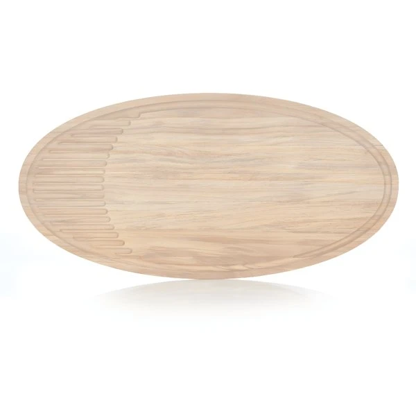 X-Large skärbräda 59x29 cm – RISVIG Lignus Rubber Wood 500001 by RISVIG color Svart