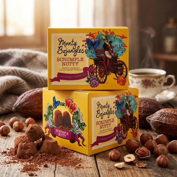 Monty Bojangles Chokladetruffel - Rostade Hasselnötter 150 G GBMON0107 by Monty Bojangles color Svart