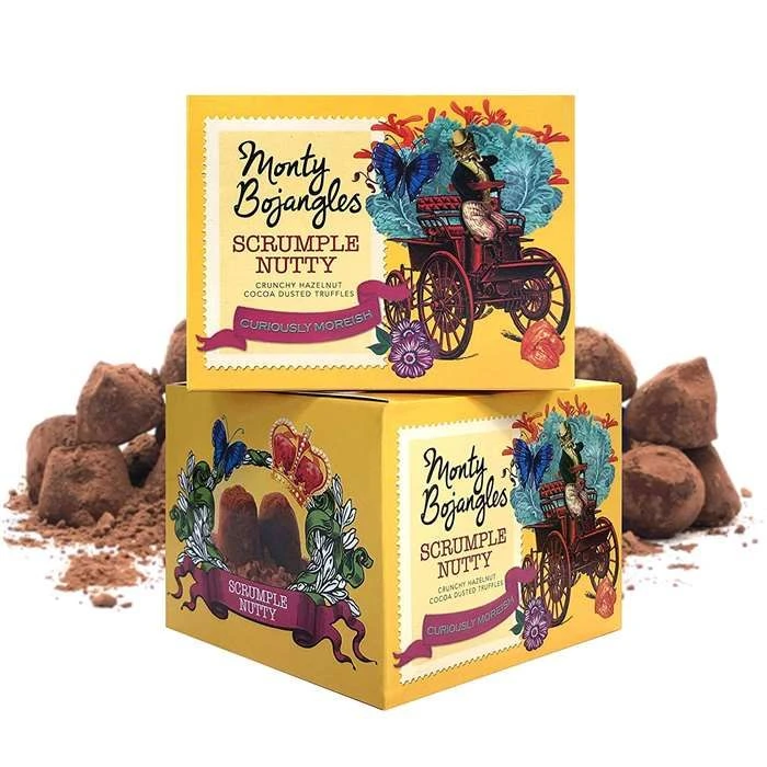 Monty Bojangles Chokladetruffel - Rostade Hasselnötter 150 G GBMON0107 by Monty Bojangles color Svart