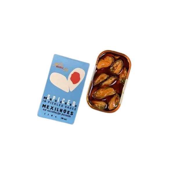 Musslor i Escabeche Kryddig 125 g 351779 by AtiManel color Svart