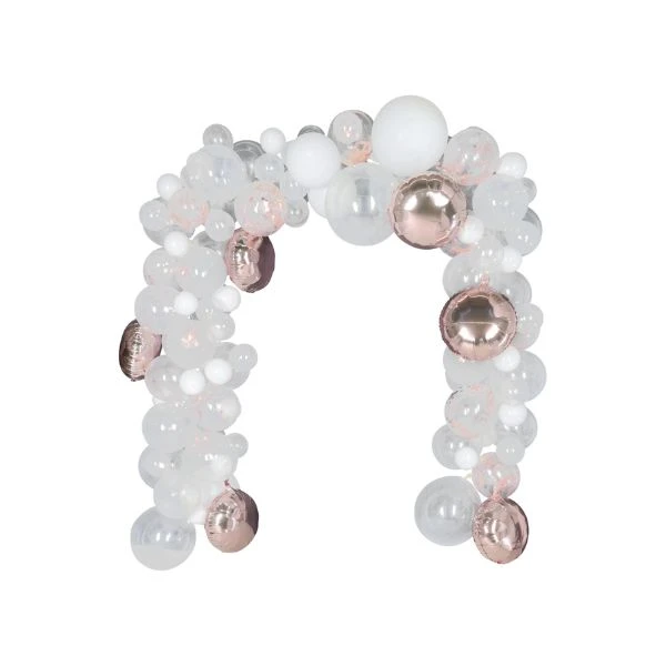 Ballongbåge 122 delar roséguld 491021490 by Koop color Koppar