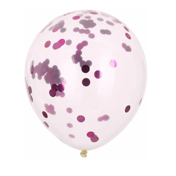 Ballonger med konfetti rosa 8 st 491020760 by Koop color Rosa