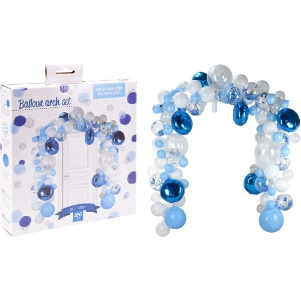 Ballongbåge 122 delar blå 491021500 by Koop color Blauw