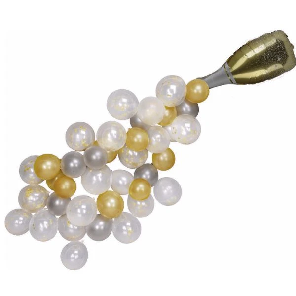Ballongset champagnebubblor i guld 491021880 by Koop color Goud