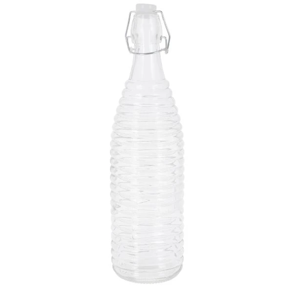 Glasflaska med bygelkork 1000 ml CD1001690 by Koop color Helder