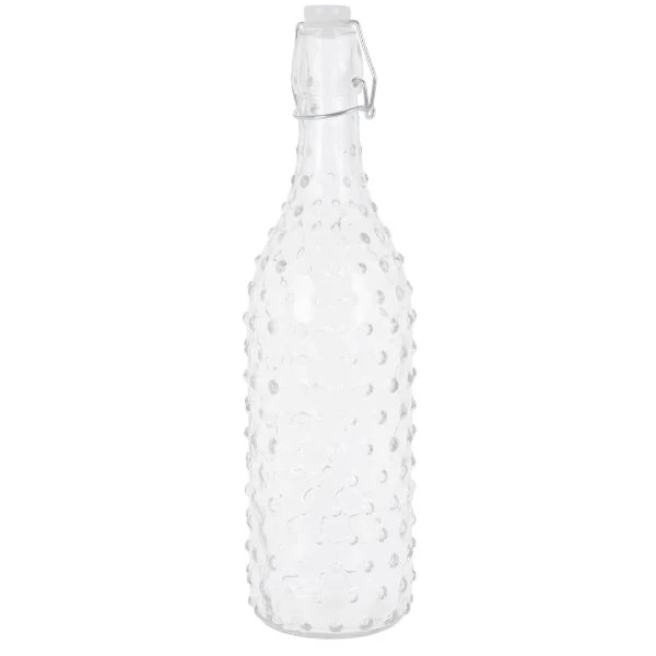 Glasflaska med bygelkork 1000 ml CD1001690 by Koop color Helder