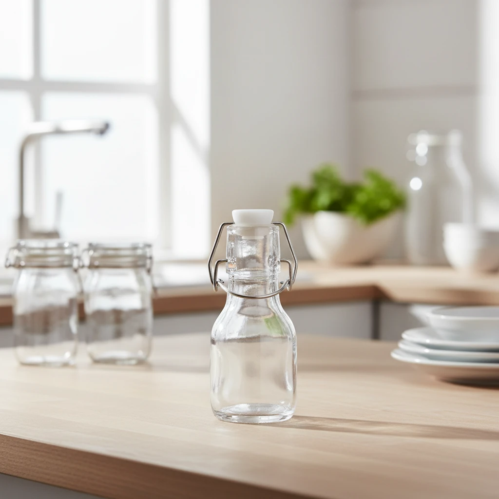 Glasflaska med bygelkork 250ml CD1001700 by Koop color Helder
