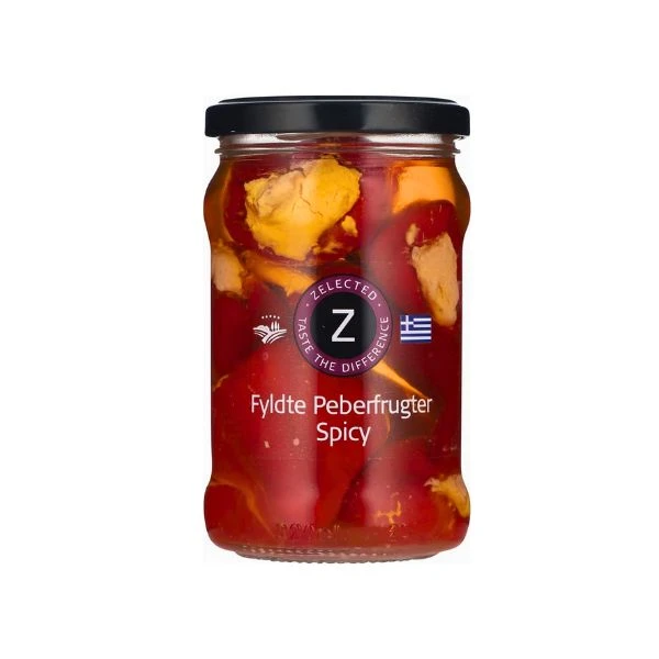 Fyllda Paprikor Spicy Zelected 270g 12255 by Zelected color Svart