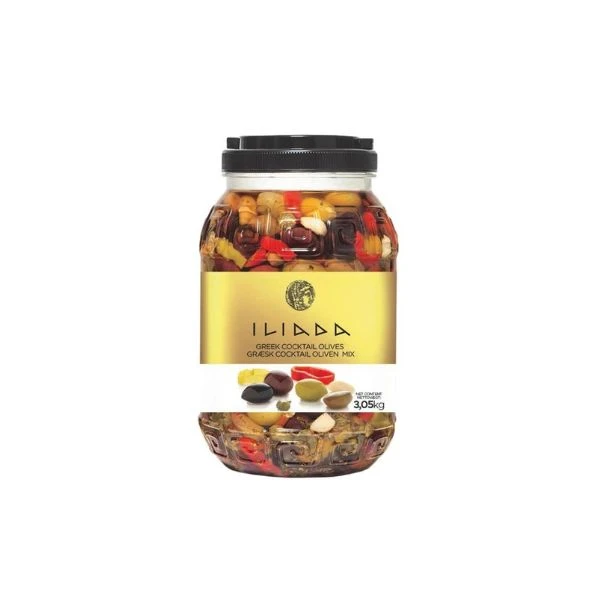 Cocktail olivmix utan kärnor BT (3.05 KG) 284561 by Iliada color Svart
