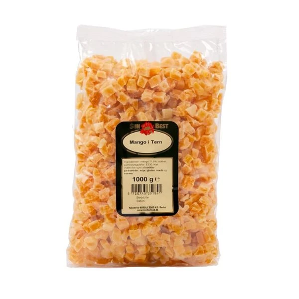 Torkade mangotärningar PS (1 kg) 129613 by SUNBEST color Svart