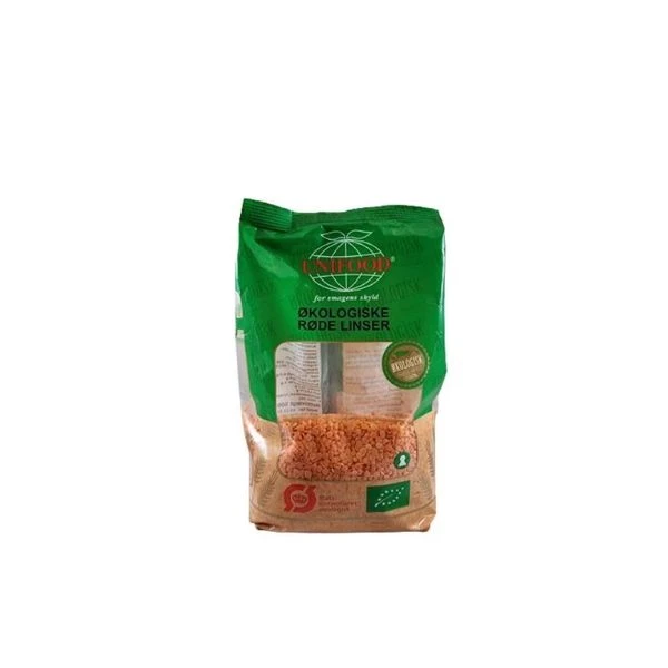 Röda Splitlinser Eko 500 g 334990 by UNIFOOD color Svart