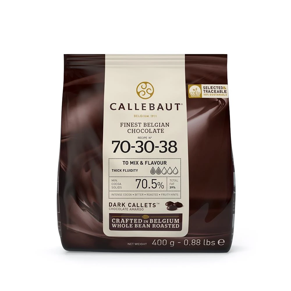 Mörk chokladöverdrag 70,5% PS (400 G) 307723 by Barry Callebaut color Svart