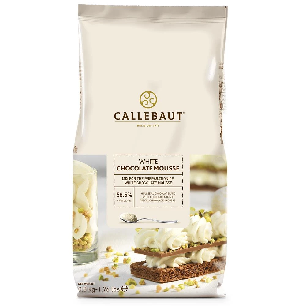 Vit chokladmousse pulver PK (800 g) 88868 by Barry Callebaut color Svart