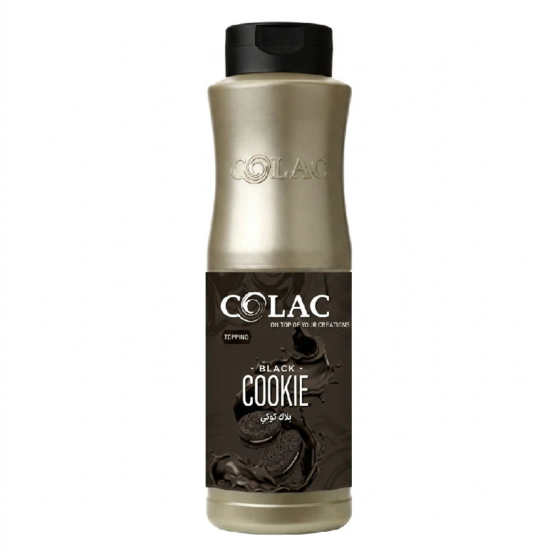 Topping Black Cookie FL (1 KG) 345071 by Carefood color Svart