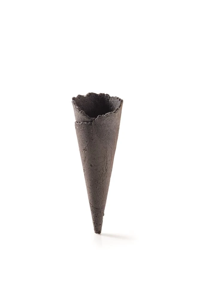 Sötad svart mini cone Ø2,5xH7,5 cm 331143 by Pidy color Svart