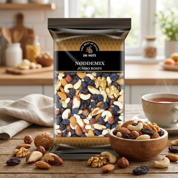 Nötmix med jumborussin PS 1 kg 249990 by DK Nuts color Svart