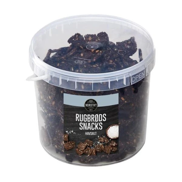 Rågbrödssnack Havssalt BT (650 g) 278620 by Northy Bisquits color Svart