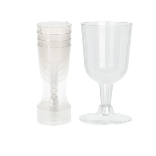 Plastvinglas 160 ml PP – 4-pack 178000610 by Koop color Helder