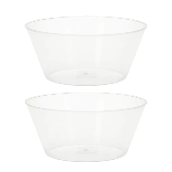 Plastskålar 750ml PP 2 st. transparenta 178000600 by Koop color Helder