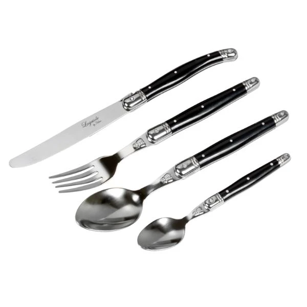 Laguiole By Hâws bestickset 24 delar Svart ABS 30-LG0151BK by Laguiole By Hâws color Svart