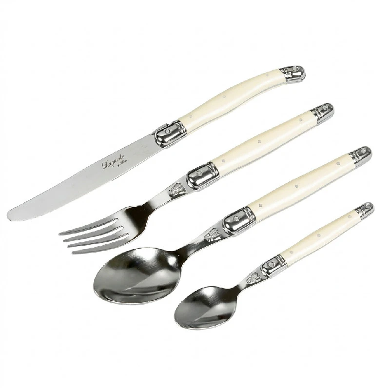 Laguiole By Hâws bestickset 24 delar Pärlemor ABS 30-LG0149PE by Laguiole By Hâws color Svart